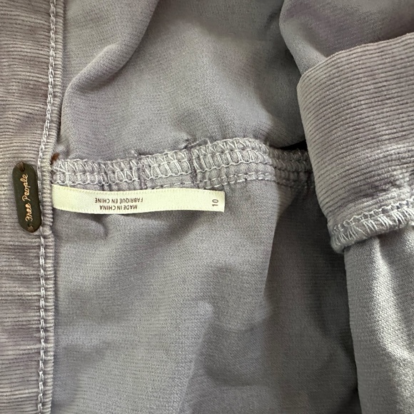 Free People Mini Corduroy Skirt Purple 10 - Picture 2 of 2